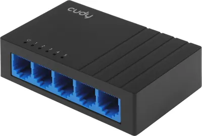 Коммутатор CUDY GS105D, неуправляемый, 5×1GbE, L2, настольный