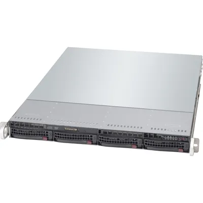 Корпус серверный Supermicro CSE-815TQ-600WB, 1U, 4×Hot-swap SAS/SATA, 600 Вт