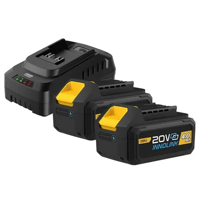 Аккумулятор и зарядное устройство DELI DL-CM20A4E, 2×20 В 4 А·ч Li-ion + ЗУ 2 А