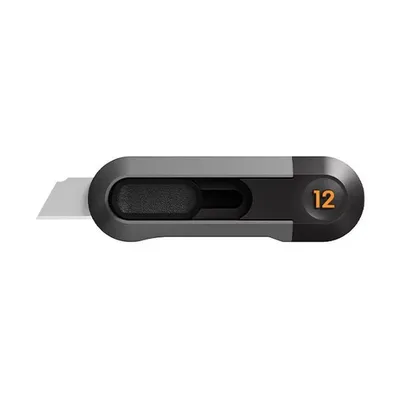 Нож технический DELI HT4007 Home Series, лезвие 12 мм, сталь SK5, черный