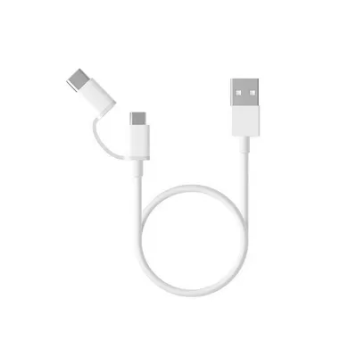 Кабель Xiaomi SJV4082TY, Micro USB + Type-C, 100 см, белый