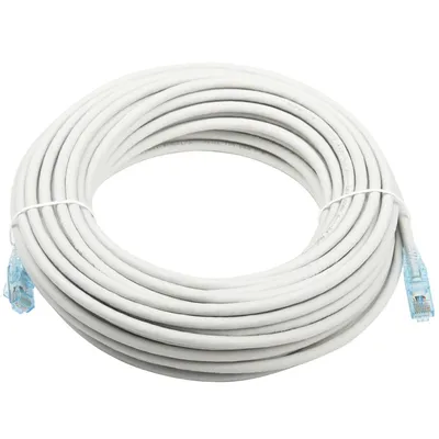 Кабельная сборка Hyperline PC-LPM-UTP-RJ45-RJ45-C6-20M-LSZH-GY Патч-корд U/UTP, Cat.6 (100% Fluke Component Tested), LSZH, 20м, серый