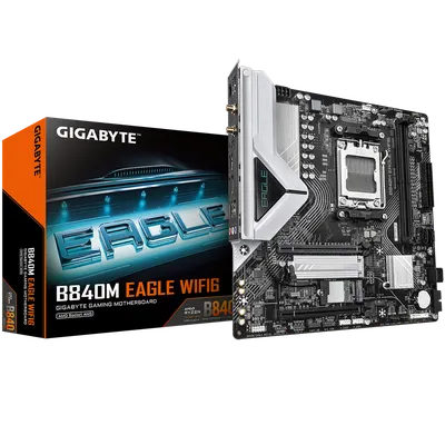 Материнская плата Gigabyte B840M EAGLE WIFI6, AM5, DDR5, mATX