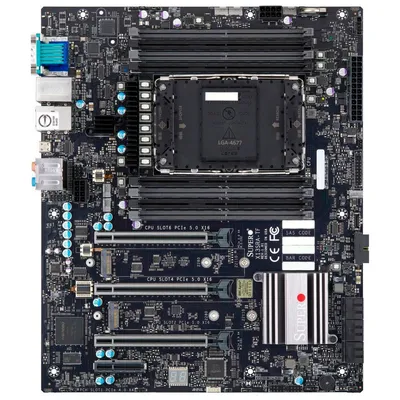 Материнская плата Supermicro X13SRA-TF, LGA4677, Intel W790, 8xDDR5, 6xSATA, 2xM.2 PCIe 5.0, 3xPCIe 5.0 x16, 1xPCIe 4.0 x4, 1xD-Sub, 1x 1Gb LAN, 1x 10Gb LAN, 4xUSB 3.2 Gen2, 1xUSB 3.2 Gen2x2 Type-C, 2xUSB 3.0, 6x3.5 мм, 7.1, E-ATX