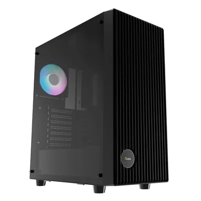 Корпус ПК Ocypus Gamma-C70-BKG400XX-GL, Midi-Tower, TG, 4×120мм ARGB, ATX