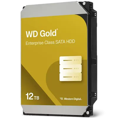 Жёсткий диск Western Digital Gold WD122KRYZ, 12 ТБ, 3.5", SATA III, 7200 об/мин, 512 МБ