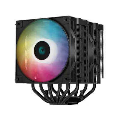 Кулер для процессора DEEPCOOL AG620 DIGITAL BK ARGB, 2×120 мм, 260 Вт, 6 тепловых трубок