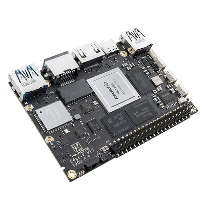 Одноплатный компьютер Khadas Edge-V Pro KEGV-P-002, Rockchip RK3399, 32ГБ eMMC