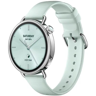 Умные часы Xiaomi Watch S4 41mm Fluororubber Strap(Mint Green)