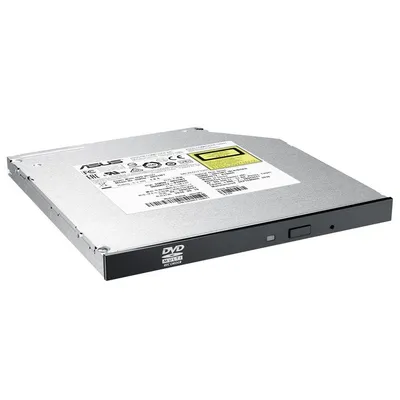 Оптический привод ASUS SDRW-08U1MT/BLK/B/GEN, DVD-RW, SATA, 9.5 мм, чёрный