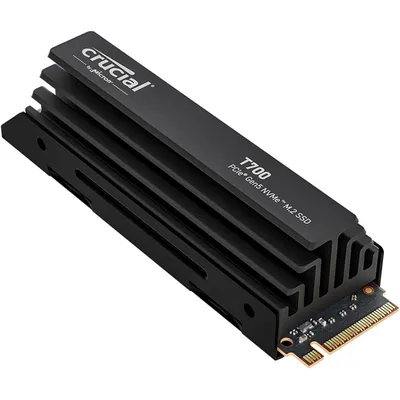Твердотельный накопитель Crucial T700 CT2000T700SSD5, 2000 ГБ, M.2, PCIe 5.0 x4, TLC, с радиатором