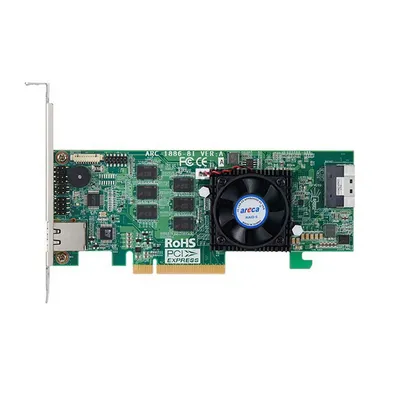 RAID-контроллер Areca ARC-1886-8I, PCIe 4.0 x8, NVMe/SAS/SATA 12G, 8 портов