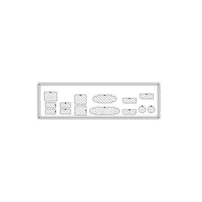 Заглушка Supermicro MCP-260-00177-0N, I/O shield