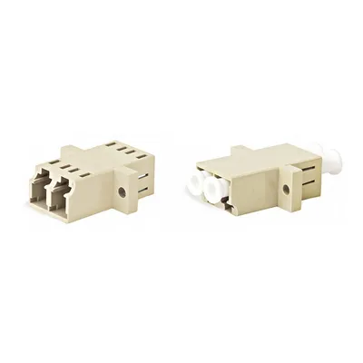 Адаптер Hyperline FA-P11Z-DLC/DLC-N/WH-BG, оптический LC-LC, MM, duplex