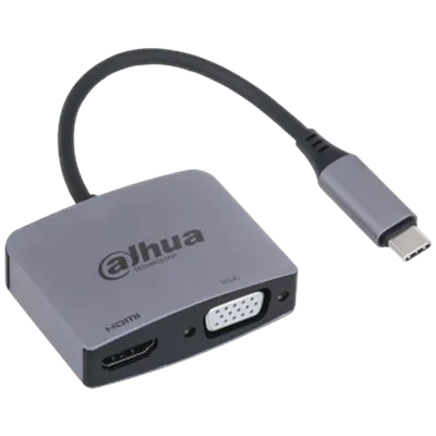 DH-TC32 Концентратор Dahua 2-in-1 Adapter USB 3.1 Type-C to HDMI +  VGA Docking Station