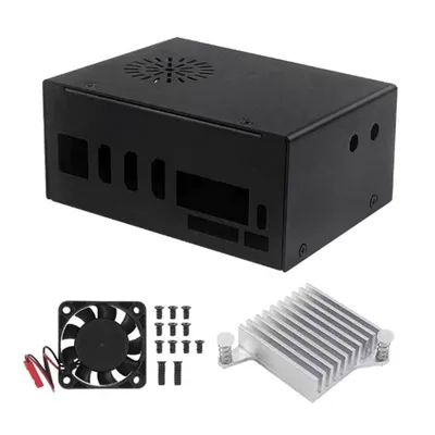 Корпус ACD YL929 для Orange Pi 5 Plus, алюминий, с радиатором и вентилятором