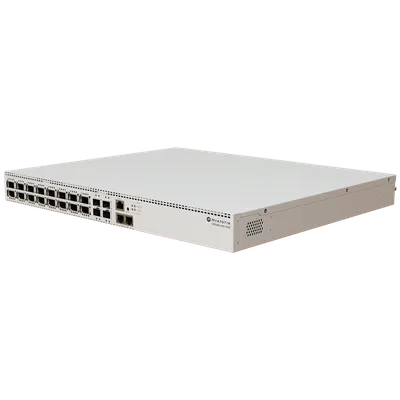 Коммутатор MikroTik CRS520-4XS-16XQ-RM, 16×100G QSFP28, 4×25G SFP28, 2×10G RJ-45