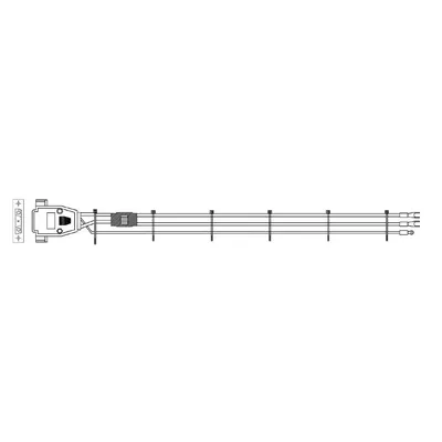 Кабель Gospower 0504-18030040, DC 3м
