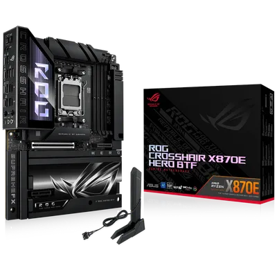 Материнская плата ASUS ROG CROSSHAIR X870E HERO BTF, AM5, X870E, ATX, 4×DDR5, 5×M.2
