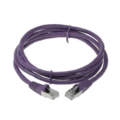 Патч-корд ACD ACD-LPS6AZ-10P, Cat6a SSTP, 26AWG, LSZH, 1м, пурпурный