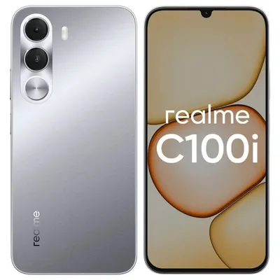 Смартфон Realme RMX5377, C100i, 4+128, серебристый