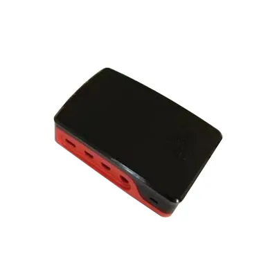 Корпус ACD RA602 для Raspberry Pi 4B, пластик, чёрный/красный