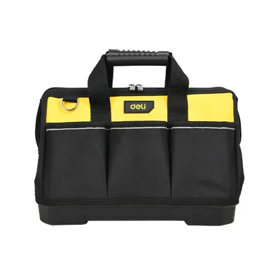 Сумка для инструментов DELI DL586121, Oxford 600D, жёсткое пластиковое дно, 450×260×300 мм