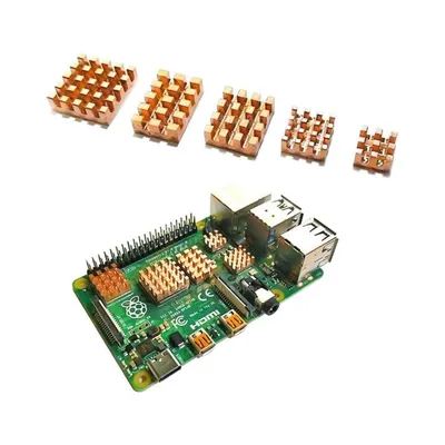 Набор радиаторов ACD RA603-1 5 in 1 Pure Copper HeatSink для Raspberry Pi 4B, медный