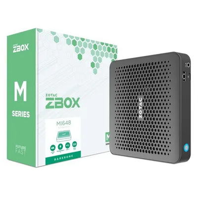Платформа ПК Zotac ZBOX-MI648-BE, Intel Core i5-1340P, 2×DDR5 SO-DIMM, 2×GbLAN, Wi-Fi, BT