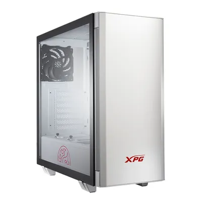 Корпус XPG INVADER-WHCWW, ATX, ARGB, 2×120мм, стекло, белый