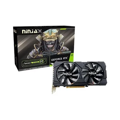 Видеокарта Ninja NF206FG66F, GeForce RTX 2060, 6 ГБ GDDR6, 192 бит, DVI+HDMI+DP