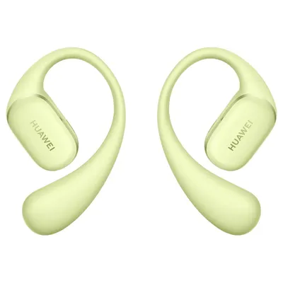 55038103 - Беспроводные наушники, Huawei, FreeArc T0021, каждый наушник около 8,9, г, 55 мАч (один наушник), 510 мАч (кейс), Type-C, (Green) Зелёный