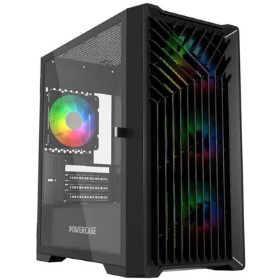 Корпус ПК Powercase CMMXB-L4, mATX, TG, черный