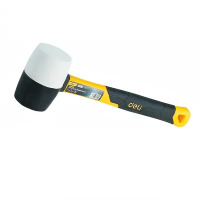 Киянка DELI DL5816, резиновая, 450 г, рукоять из стекловолокна