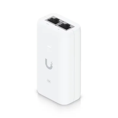 PoE-адаптер Ubiquiti U-PoE, 48VDC 15W, 1GbE, 802.3af