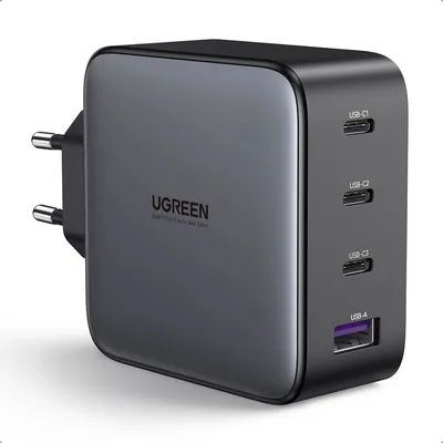 Зарядное устройство Ugreen 40747, 100W, USB+3×USB-C
