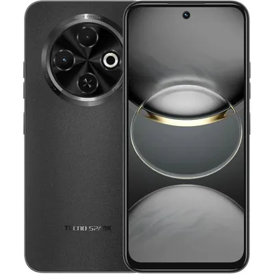 Смартфон TECNO Spark 30C KL5N 256+8 ORBIT BLACK, 256ГБ, 8ГБ, черный