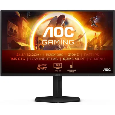 Монитор AOC 25G4SXU, 24.5" Fast IPS, 1920x1080, 310 Гц, 1 мс, DisplayHDR 400