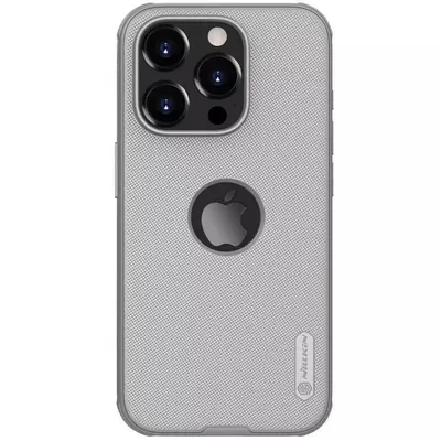 Чехол Nillkin 4020269 Super Frosted Shield Pro, серый, для iPhone 15 Pro