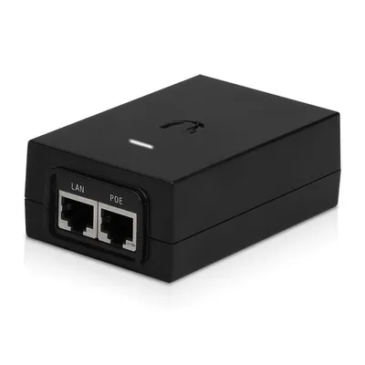 POE-48-24W-G - PoE адаптер, Ubiquiti, POE-48-24W-G, PoE Injector 48V 24W Gigabit, passive PoE, 10/100/1000Mbps Ethernet, 100–240V AC, 48В, 24W