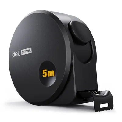Рулетка DELI HT8519 Home Series, 5 м × 19 мм, шаг 1 мм