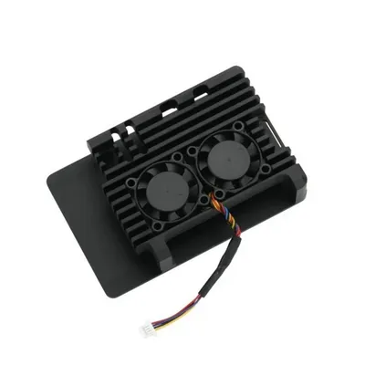 Корпус ACD RA787, для Raspberry Pi 5, алюминиевый, 2 вентилятора