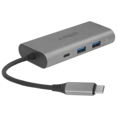 DH-TC37 Концентратор Dahua 7-in-1 Docking station 7 in 1 USB 3.1 Type-C to USB 3.0 + HDMI + SD/TF +  PD Docking Station