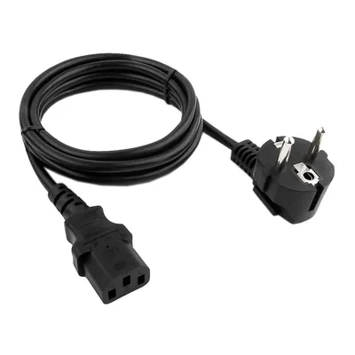Кабель питания Cablexpert PC-186-1.5-1.5M, Schuko–C13, 3×1,5 мм², 10 А, 1,5 м