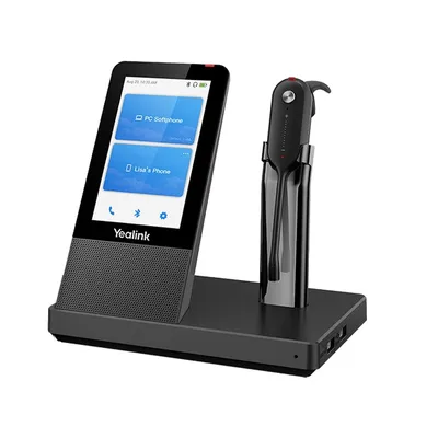 DECT-гарнитура Yealink WH67 UC, беспроводная, HD звук, 120м, шумоподавление