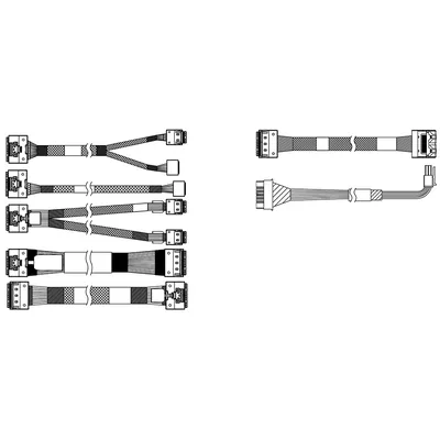 Кабель Lenovo 4X97A82935, ThinkSystem SR650 V3 2.5" Chassis Front BP2 SAS/SATA Cable Kit