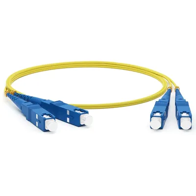 Патч-корд Hyperline FC-D2-9-SC/UR-SC/UR-H-3M-LSZH-YL, SM OS2, SC/UPC-SC/UPC, duplex, 3м