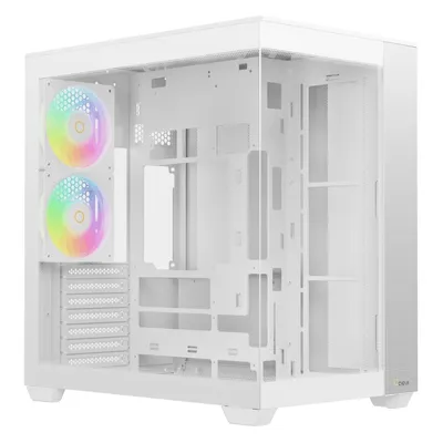 Корпус Ocypus Delta-C74-WHD200XX-GL, Midi-Tower, ATX, 2×120 мм ARGB, USB-C