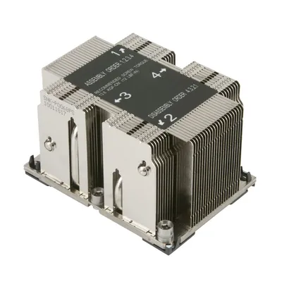 Радиатор SuperMicro SNK-P0068PS, 2U, LGA 3647, пассивный, до 205 Вт