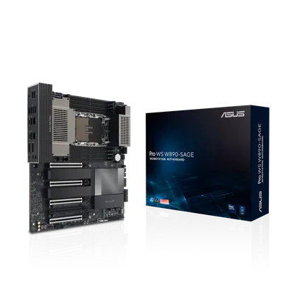 Материнская плата ASUS PRO WS W890-SAGE, LGA 4710-2, Intel W890, 8×DDR5, SSI CEB